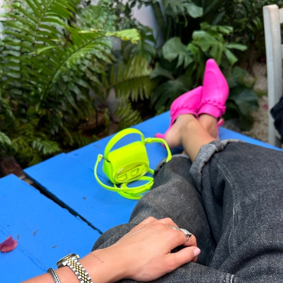 DIESEL MINI BAG HIGHLIGHTER YELLOW BASICALLY NEW - Picture 7 of 7